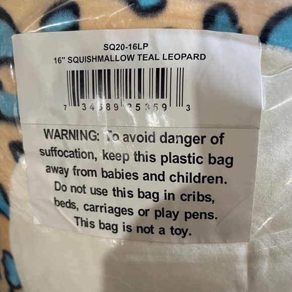 Liv The Teal Leopard Squishmallow 16 Inch New With Tags in bag HTF Pillow Toy - Picture 2 of 2